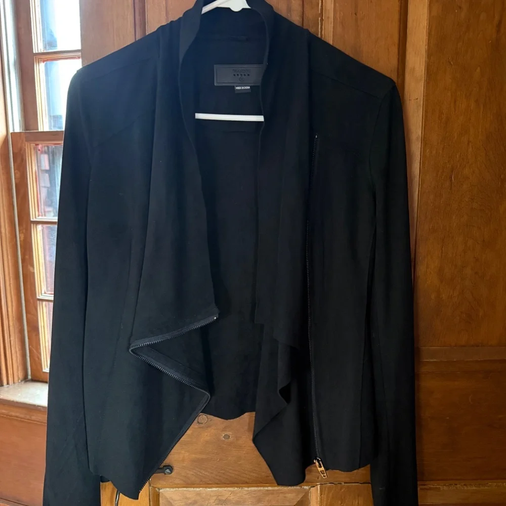 Blank NYC Black Faux Suede Jacket XS - Picture 2 of 5